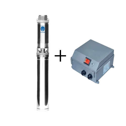 Bomba Submersa Leão 4" Polegadas 4R3PA-10 1Cv 220V Monofasico B25 Com Painel
